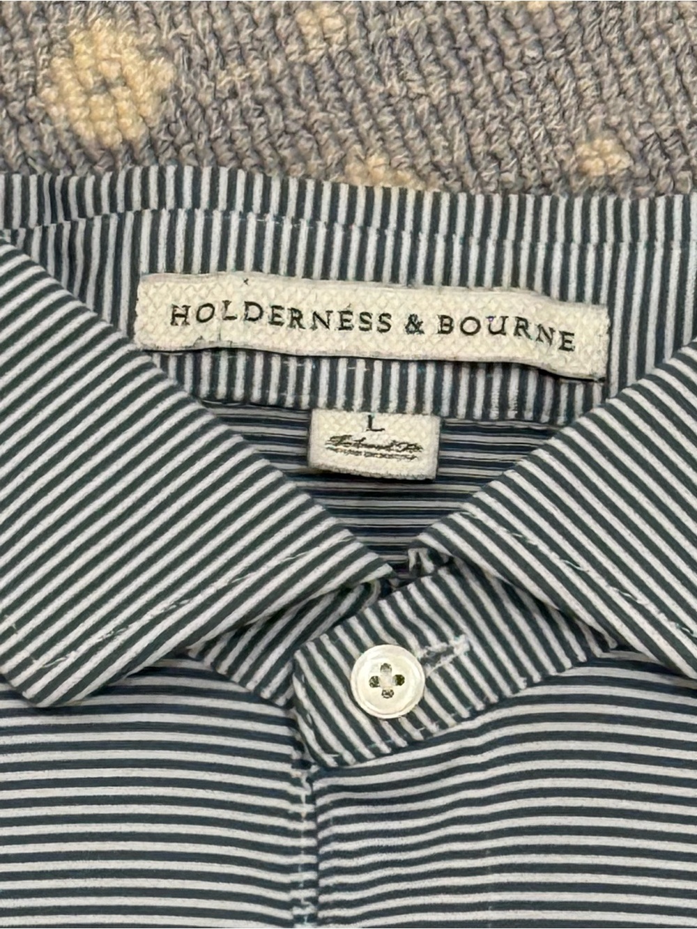Baltusrol Holderness & Bourne Striped Men's Polo - Picture 4 of 4